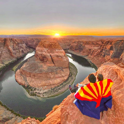 XIFAN AZ flag with weather-ready fabric ideal for patios and gardens.