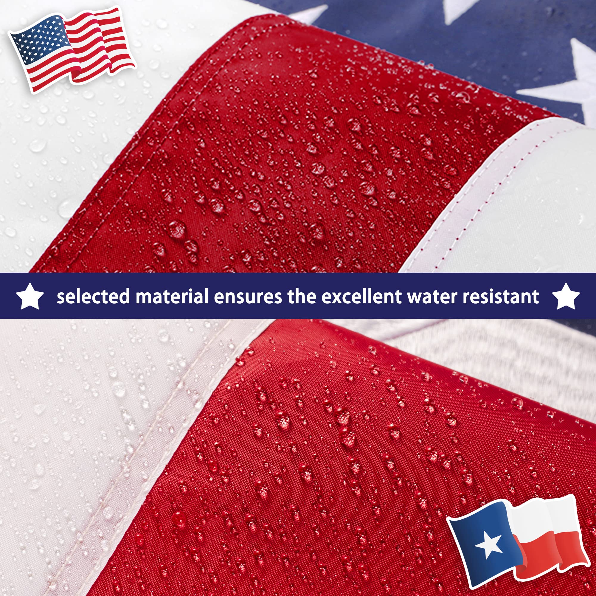 XIFAN flag with brass grommets for rust-free outdoor mounting.