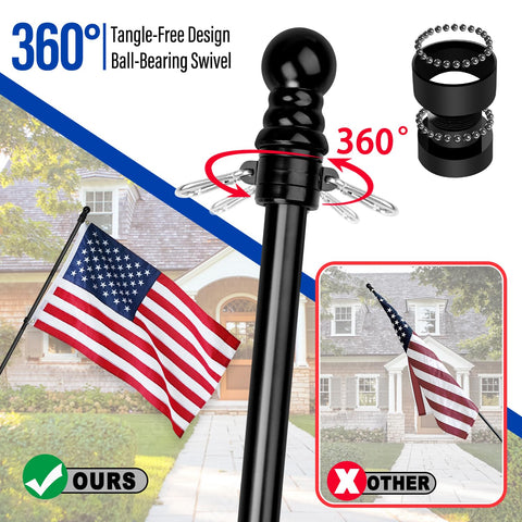 XIFAN embroidered flag 3x5 with vivid, fade-resistant colors