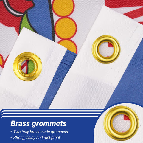 XIFAN flag showing 4-row stitching for durable fly hem and edges.