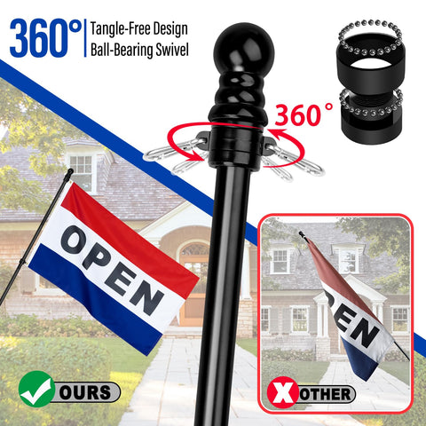 XIFAN multi-position bracket enables optimal sign angles for outdoor displays.