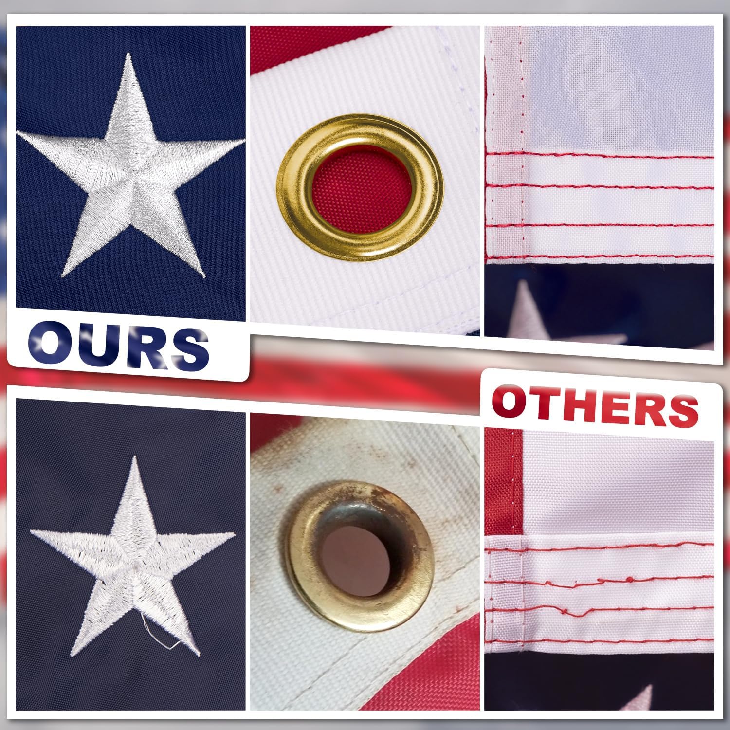 XIFAN cotton USA flag ideal for patriotic holiday displays