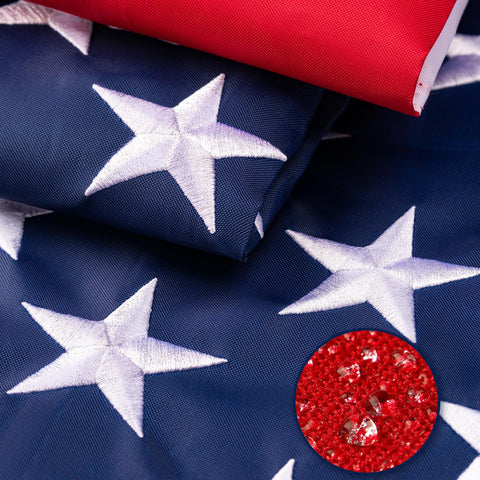 XIFAN premium American flag 3x5 outdoor with embroidered stars for durability.