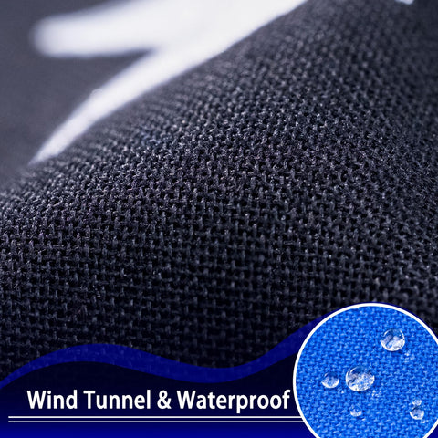 XIFAN Thin Blue Line Flag 3x5 wind-resilience in windy conditions