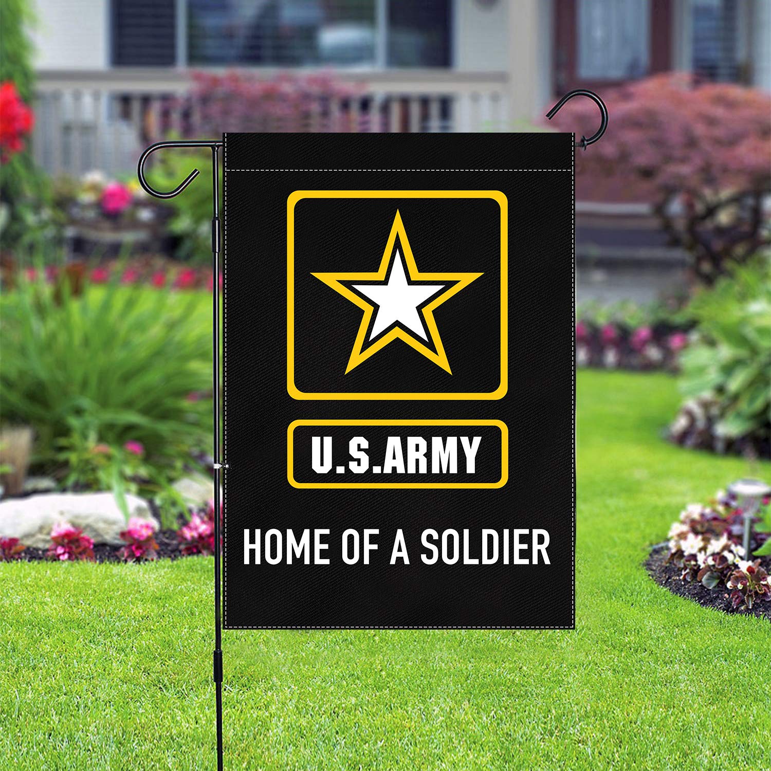 XIFAN US Army applique banner gift-ready home decor.