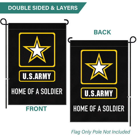 XIFAN US Army applique banner suitable for indoor or outdoor display.