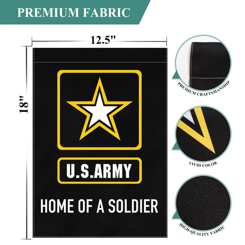 XIFAN US Army applique banner weatherproof fabric for outdoor use.