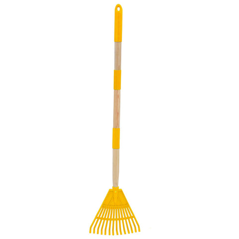 Xifando Kids Leaf Rake with 3-section handle for adjustable gardening.