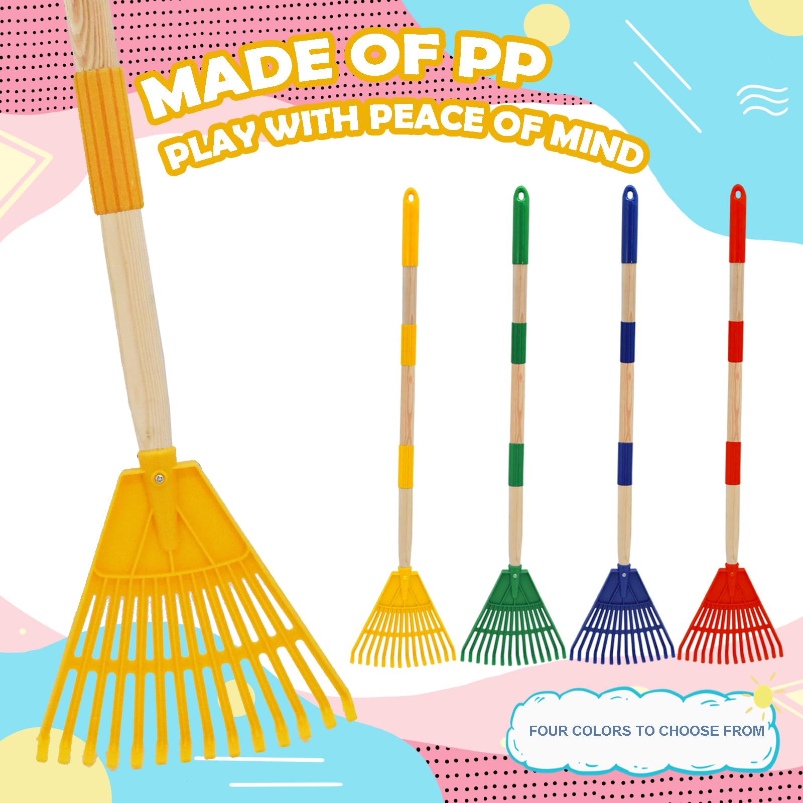 Xifando Kids Leaf Rake blue option suits color-loving kids.