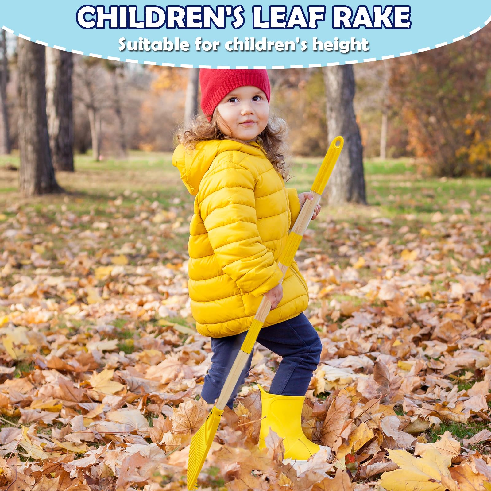 Xifando Kids Leaf Rake ergonomic grip keeps small hands comfortable.