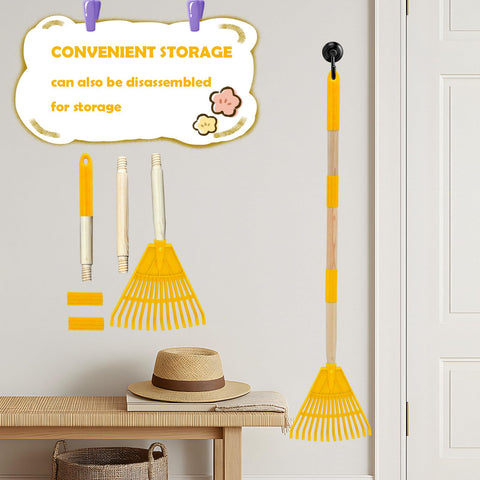 Xifando Kids Leaf Rake floral head adds playful design.
