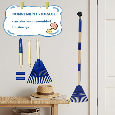 Xifando Kids Leaf Rake hanging-loop enables simple storage after play