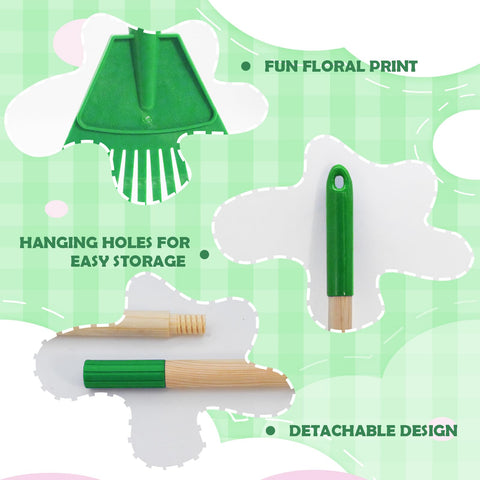 Xifando Kids Leaf Rake color options and floral head design