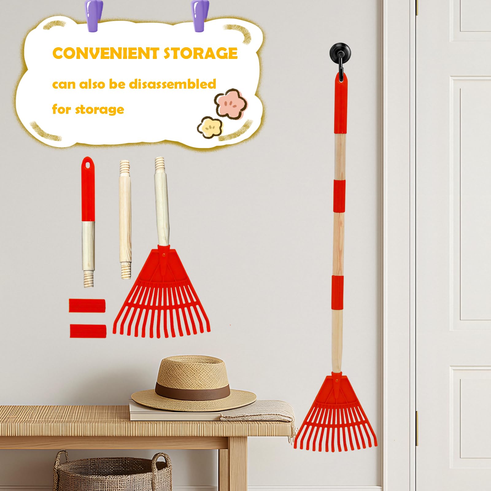 Red color variant highlighting a kid-friendly garden tool.