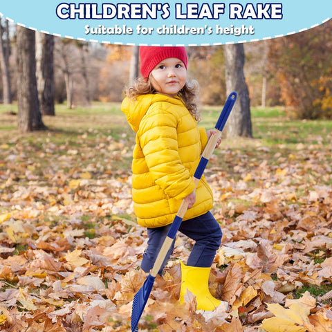 Xifando Kids Leaf Rake soft-grip-handle improves control for little hands