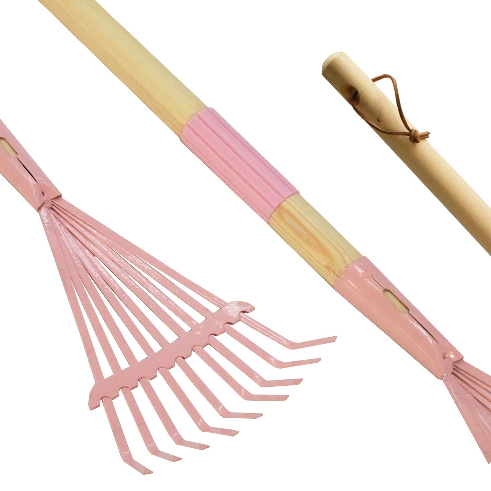 Xifando Kids Leaf Rake features hanging rope for easy storage