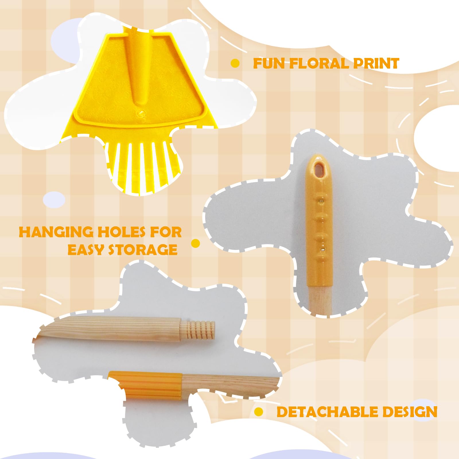 Xifando Kids Leaf Rake yellow option improves visibility and fun.