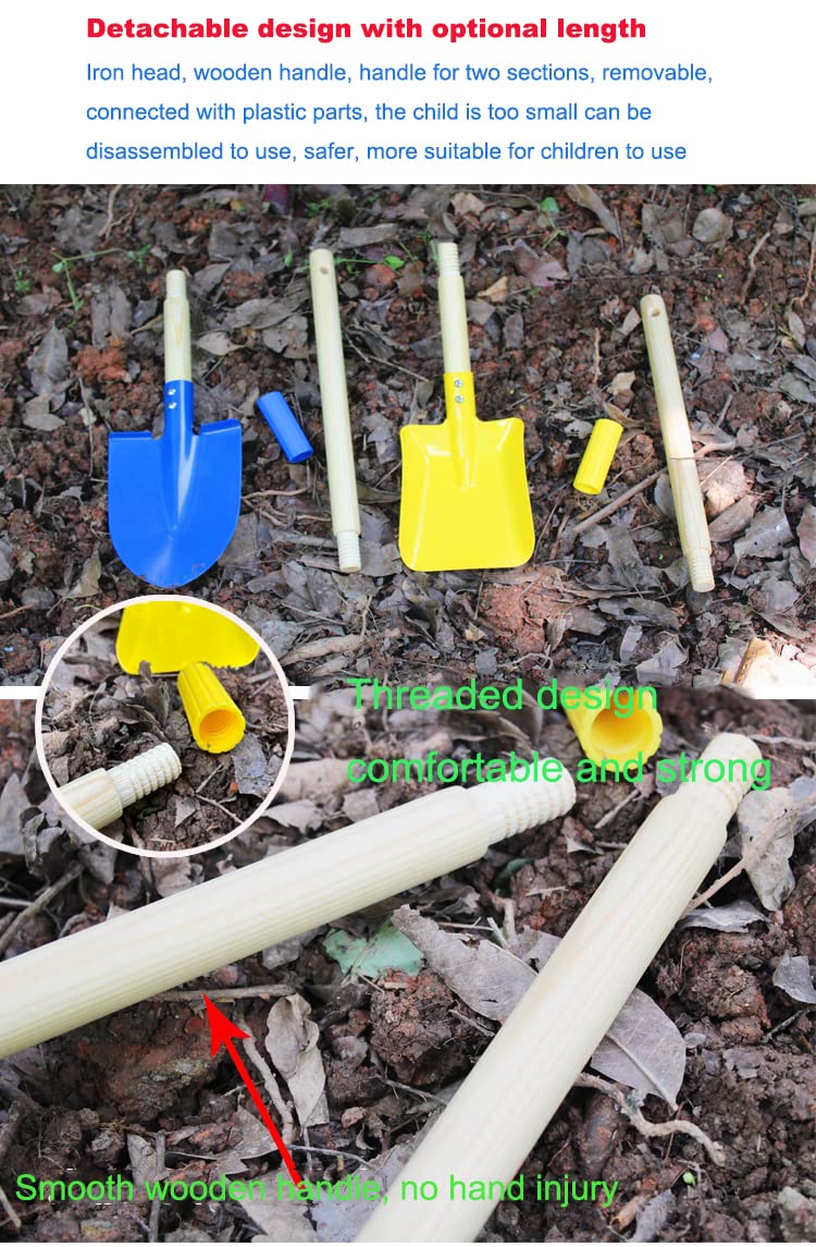 Xifando mini garden tools square shovel, sturdy kids tool for planting and prep