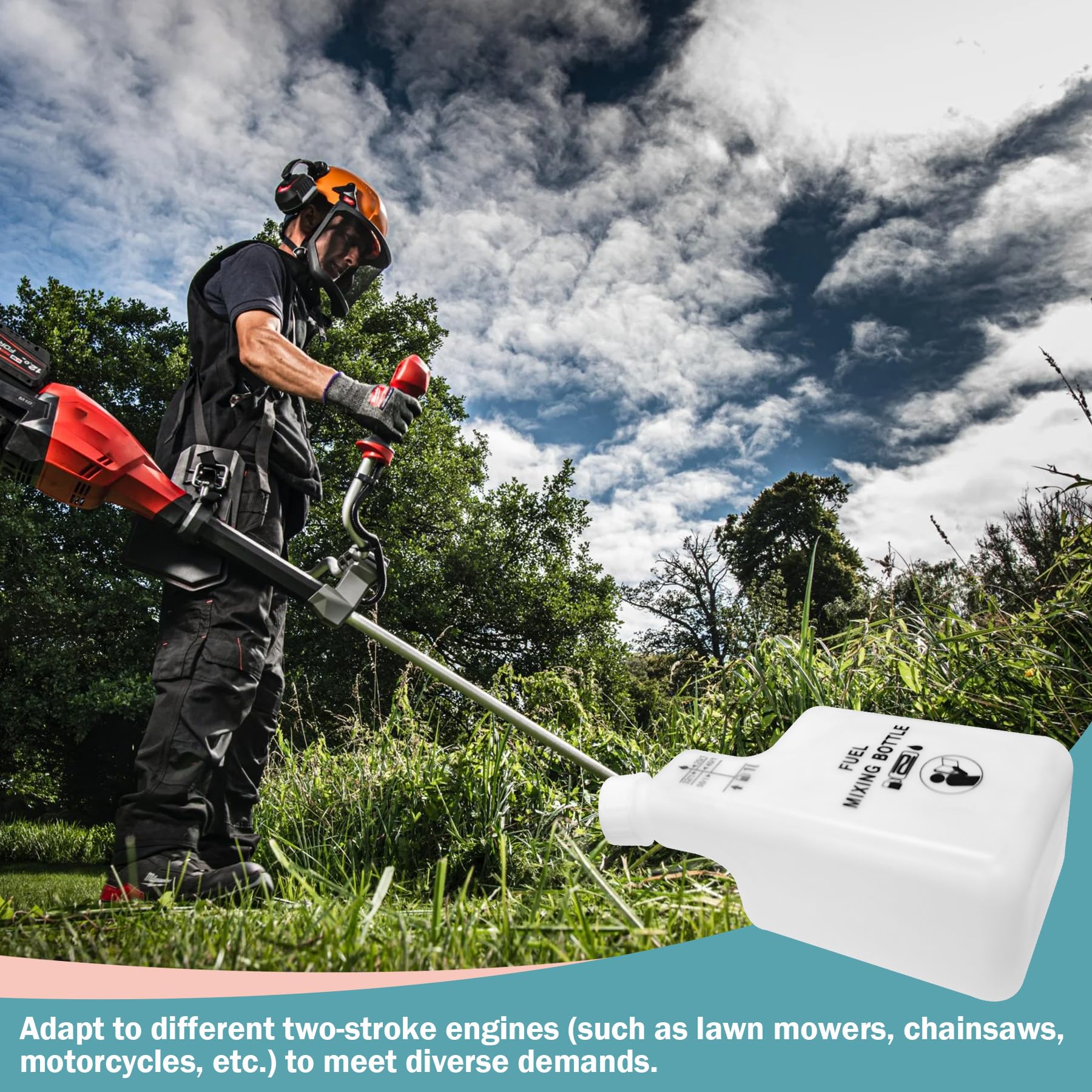 XiHu lightweight bottle with anti-slip handle for easy transport to outdoor jobs.