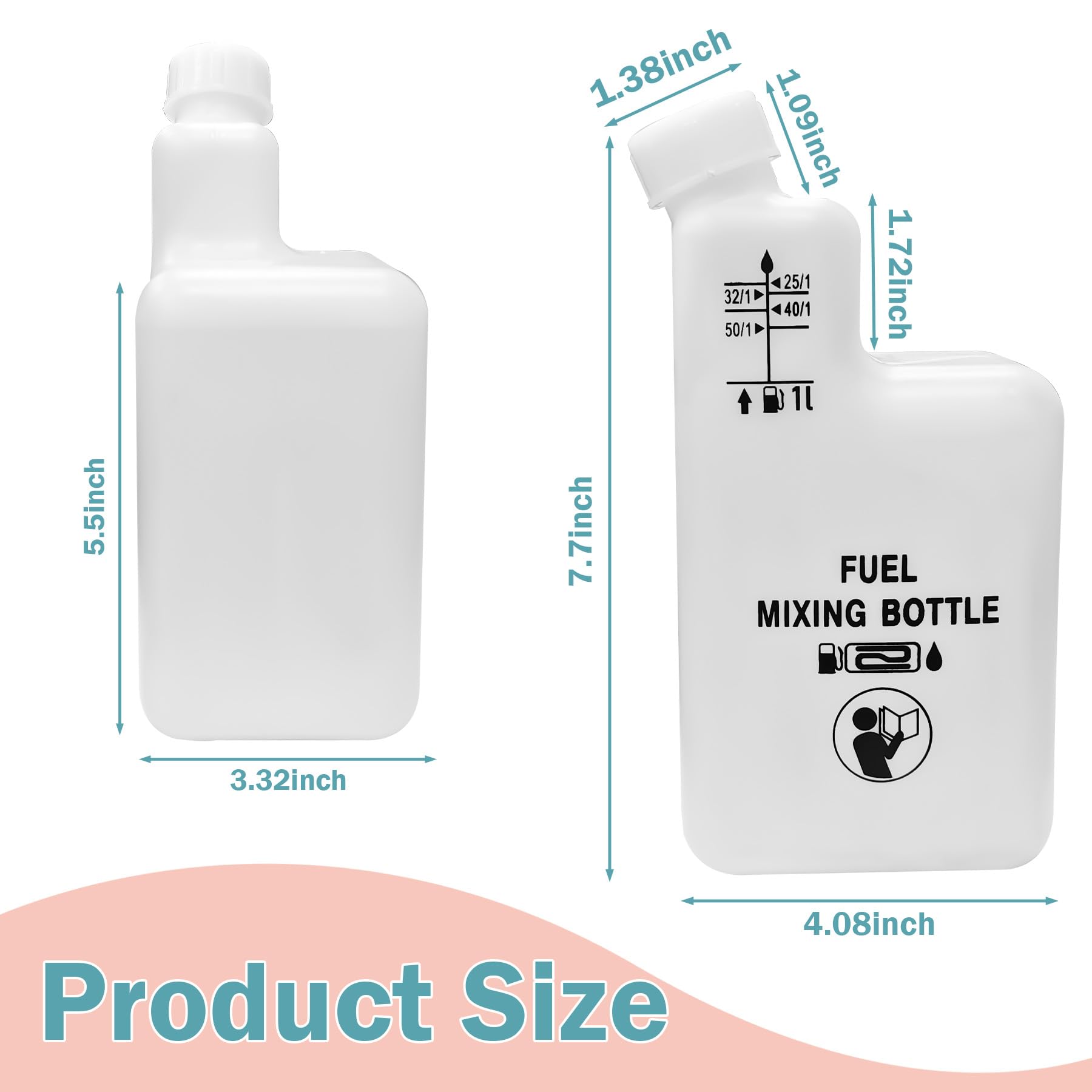 XiHu bottle scale markers enable precise measurements and less waste.