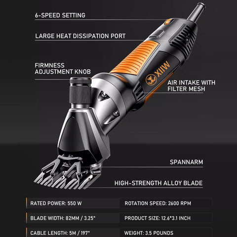 XIIW six-speed adjustable dial enables precise trimming
