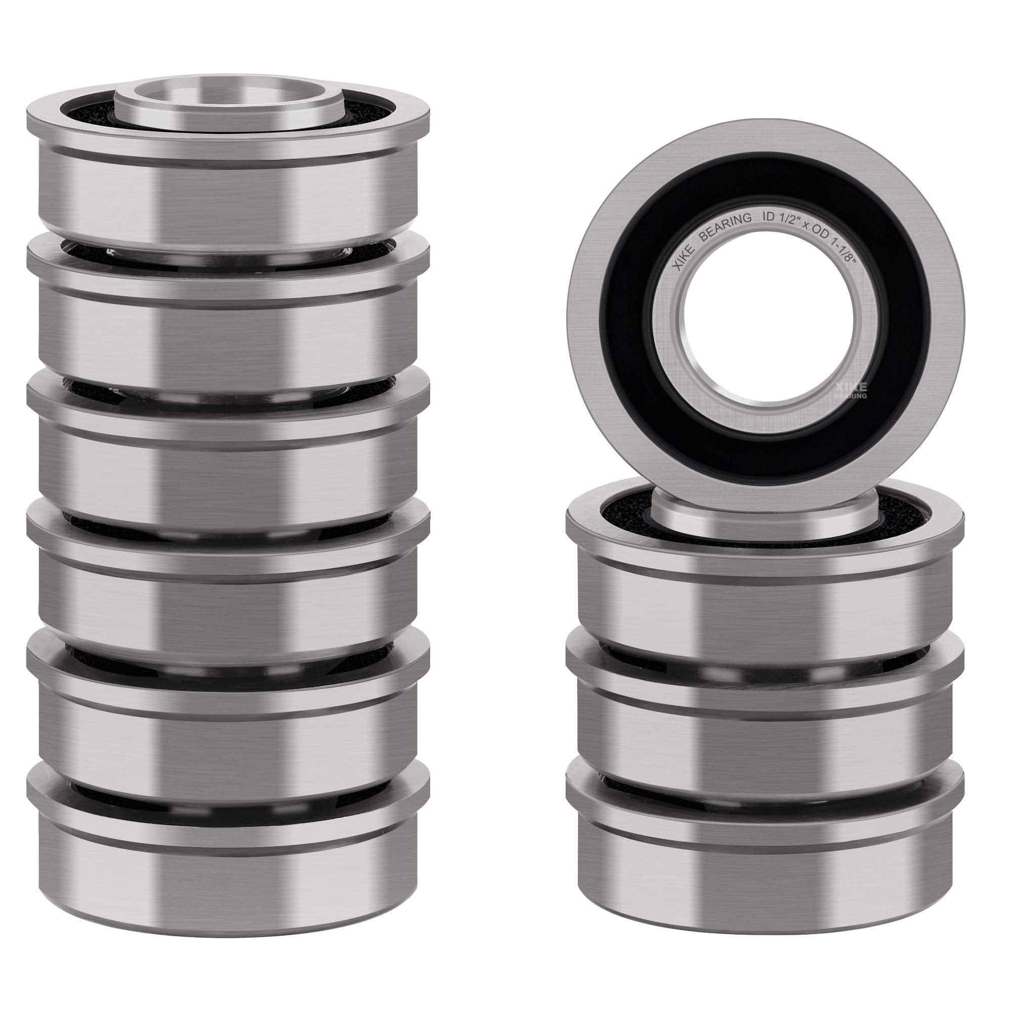 XIKE bearing supports wheelbarrow wheels with reduced friction.