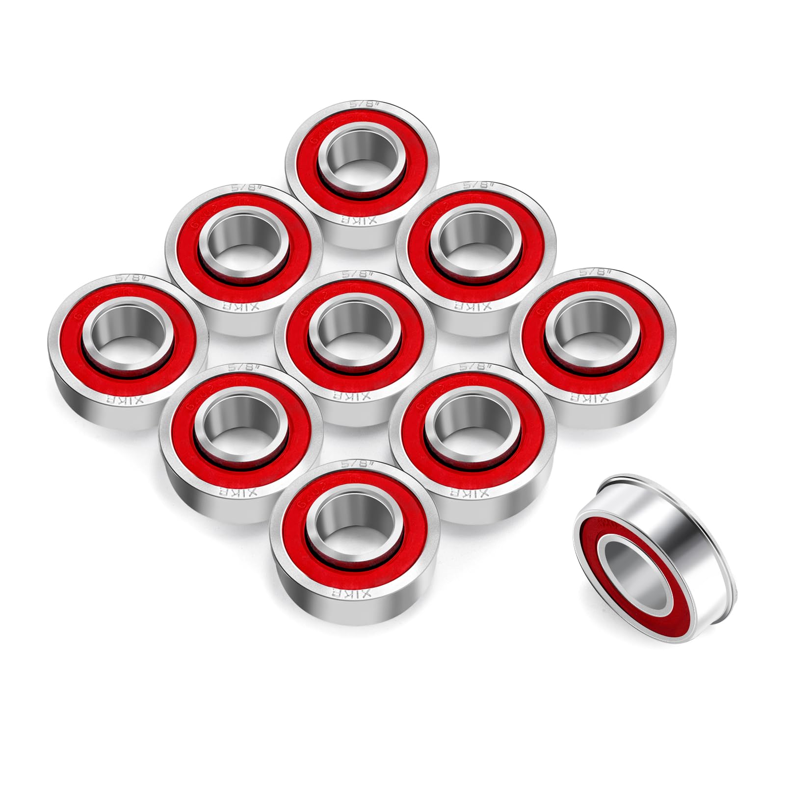 XIKE flanged ball bearing for smooth rotation in lawn equipment