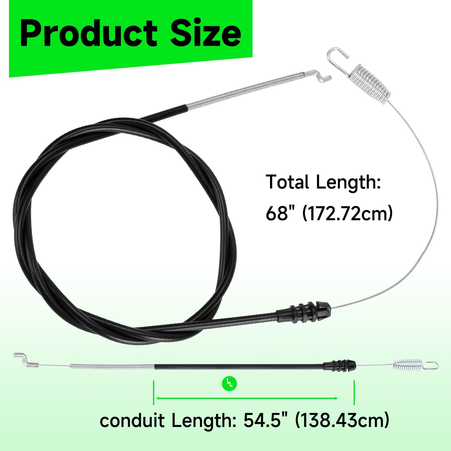 XIKOBY 105-1845 traction cable, easy-install guide-ready ends at a glance.