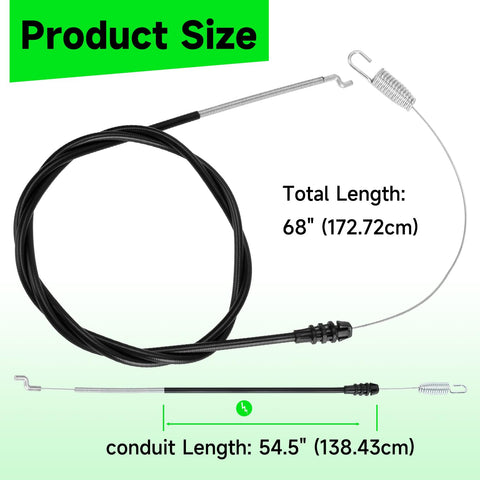 XIKOBY 105-1845 traction cable, easy-install guide-ready ends at a glance.