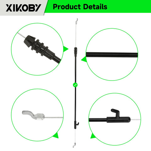 XIKOBY conduit length of 37.5 inches for flexible routing on 21-inch decks.