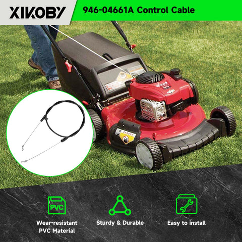 XIKOBY control cable stainless steel core and rubber exterior for durability during use.