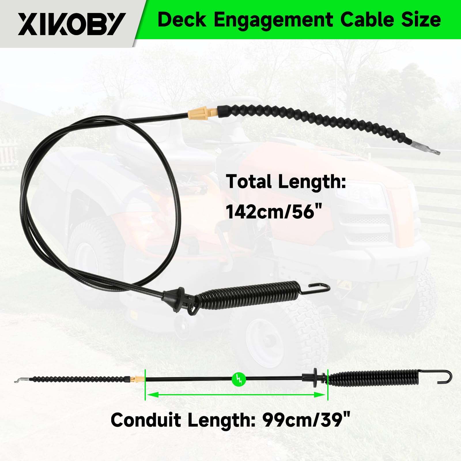 XIKOBY heavy-duty rubber and stainless steel construction resists wear during rugged mowing sessions