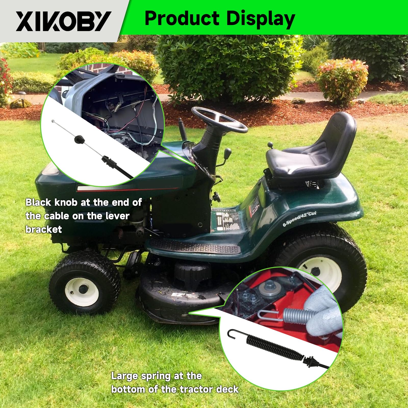 XIKOBY rubber and stainless steel construction highlights durability and long life.