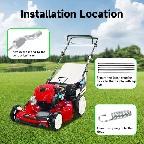 XIKOBY self propelled mower cable enhances easy start and smooth movement