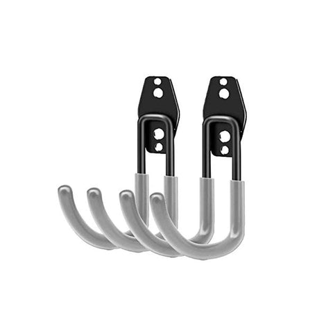 Xilaxila garden hose hanger on gray wall securely holds hoses.