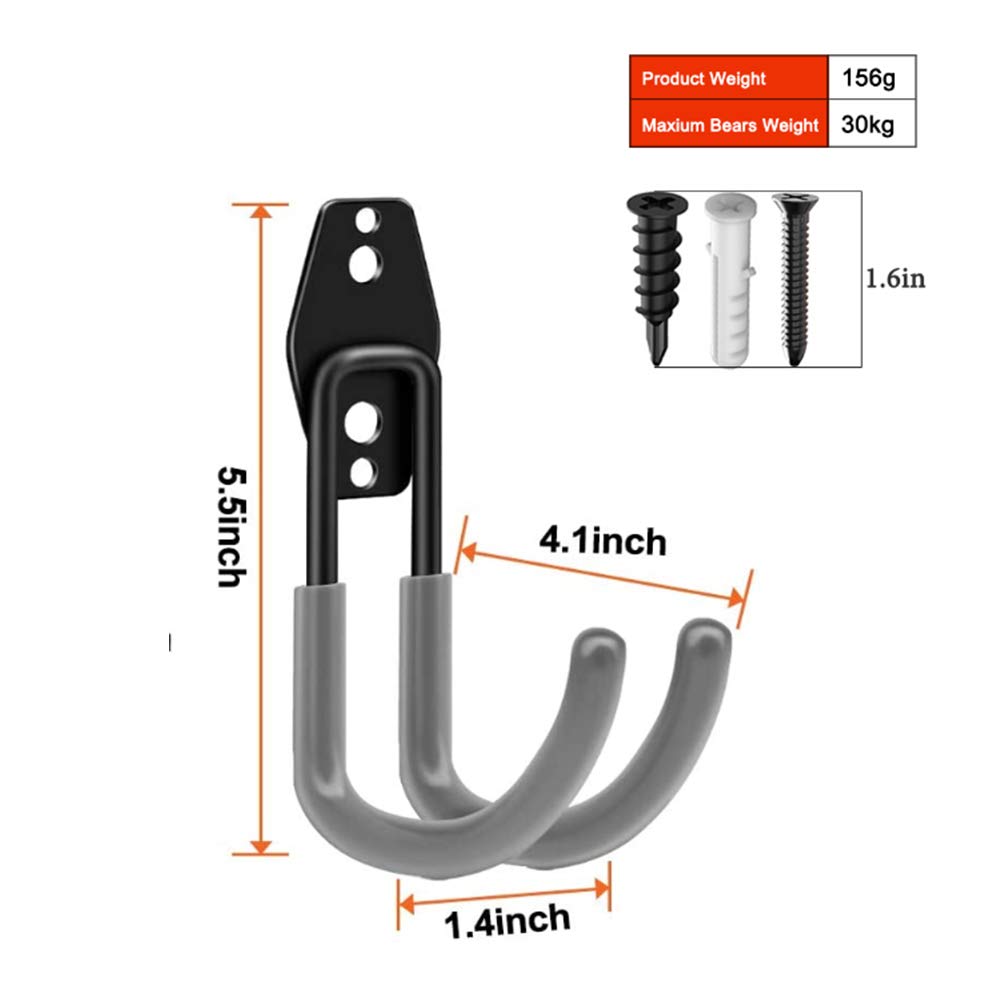 Xilaxila wall-mount hanger close-up with anti-slip coating protects gear.