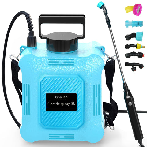 XILVYUAN battery-powered sprayer 2-gallon in action for easy watering