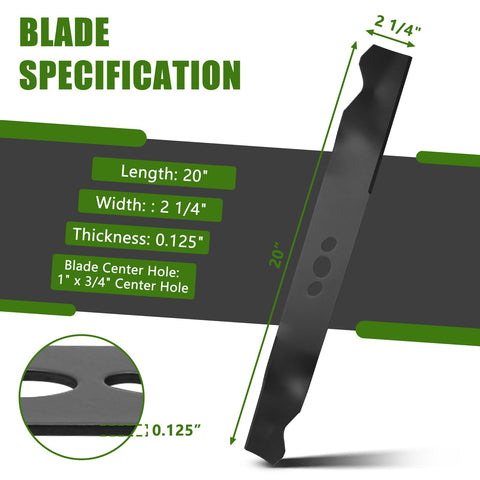 Ximoon 2105300125A blade close-up confirms center hole pattern for compatibility.