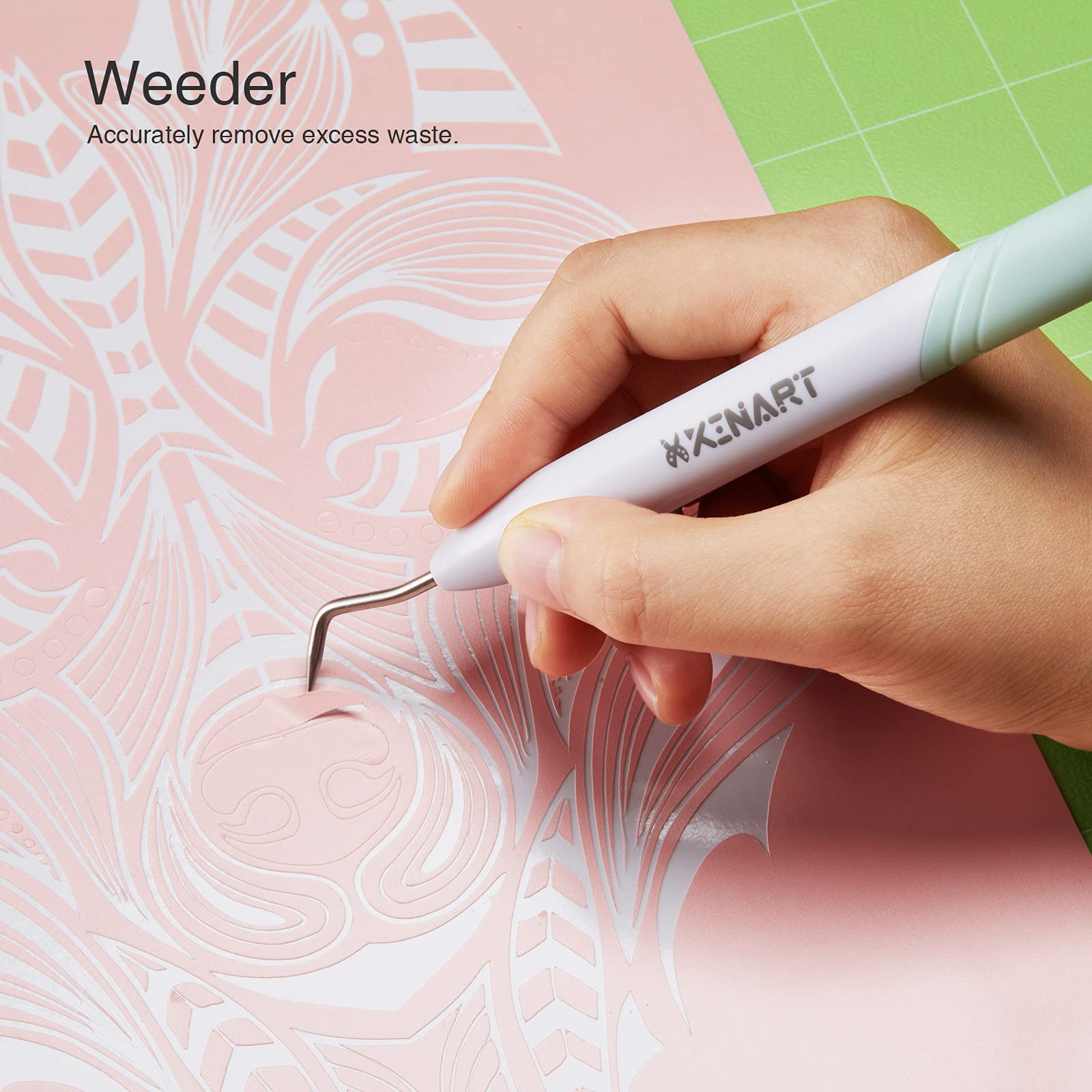 Xinart vinyl weeding tools set tips detail shows versatile tips for tight spaces.