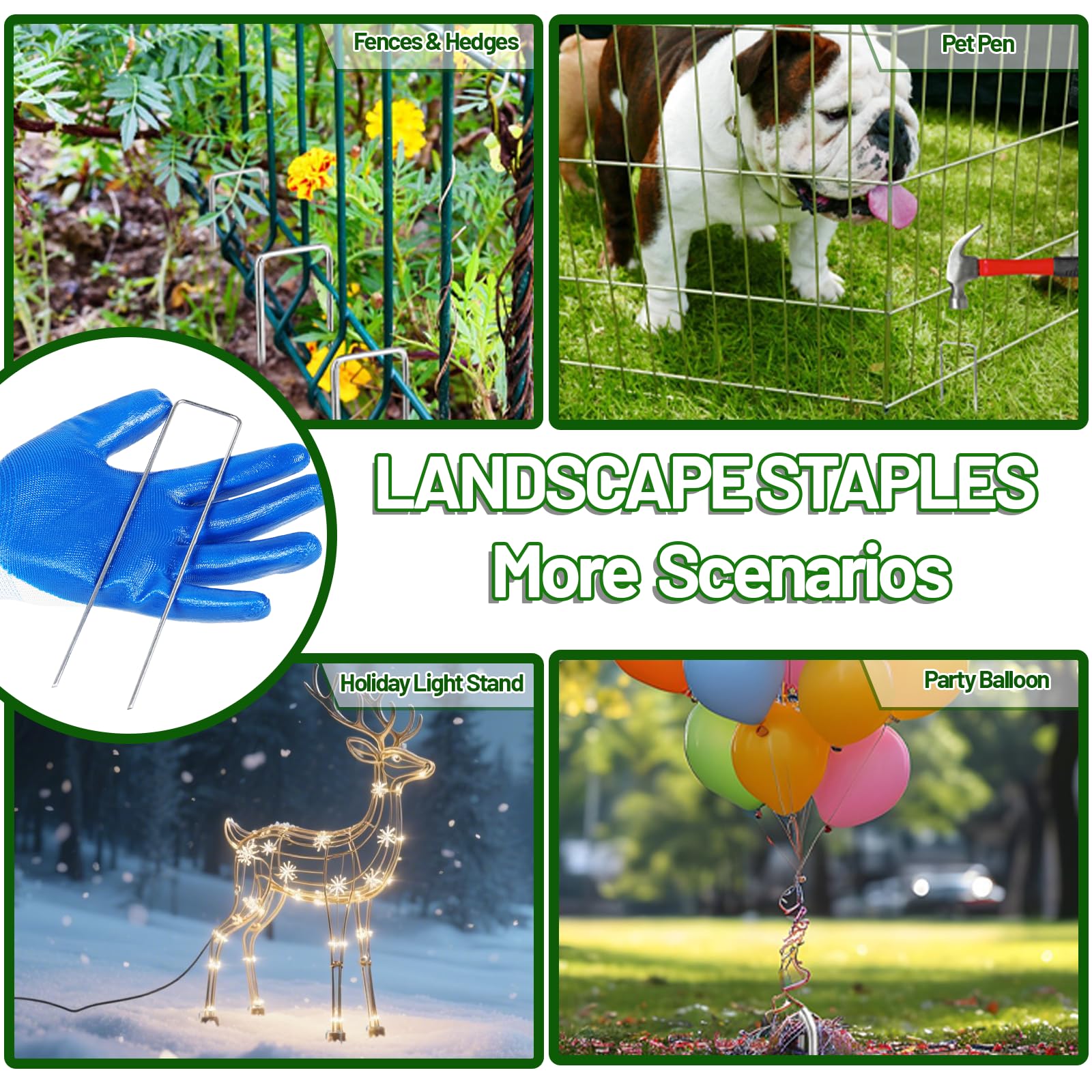 Bulk 52-pack ideal for large yard projects and renovations