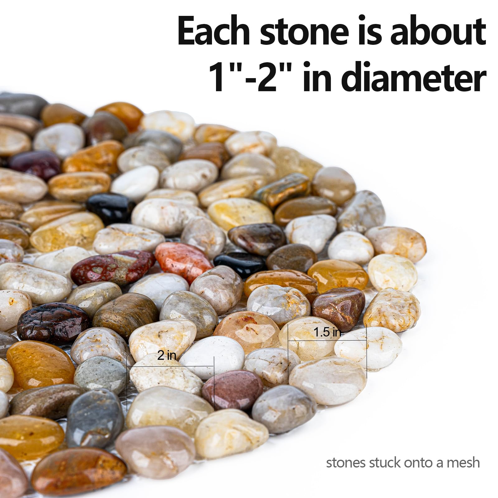 Xindian stepping stones feature weather resistant backing anchors soil and reduces shifting.