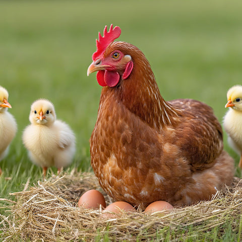 XINFEIBEI wooden eggs as an educational tool to illustrate poultry habits