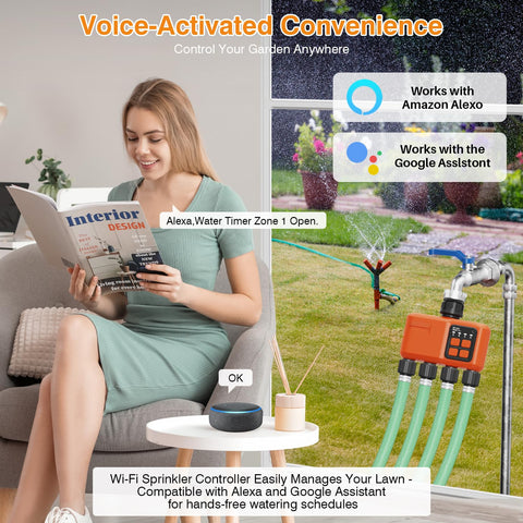 XinFuture manual mode button enabling quick on demand watering