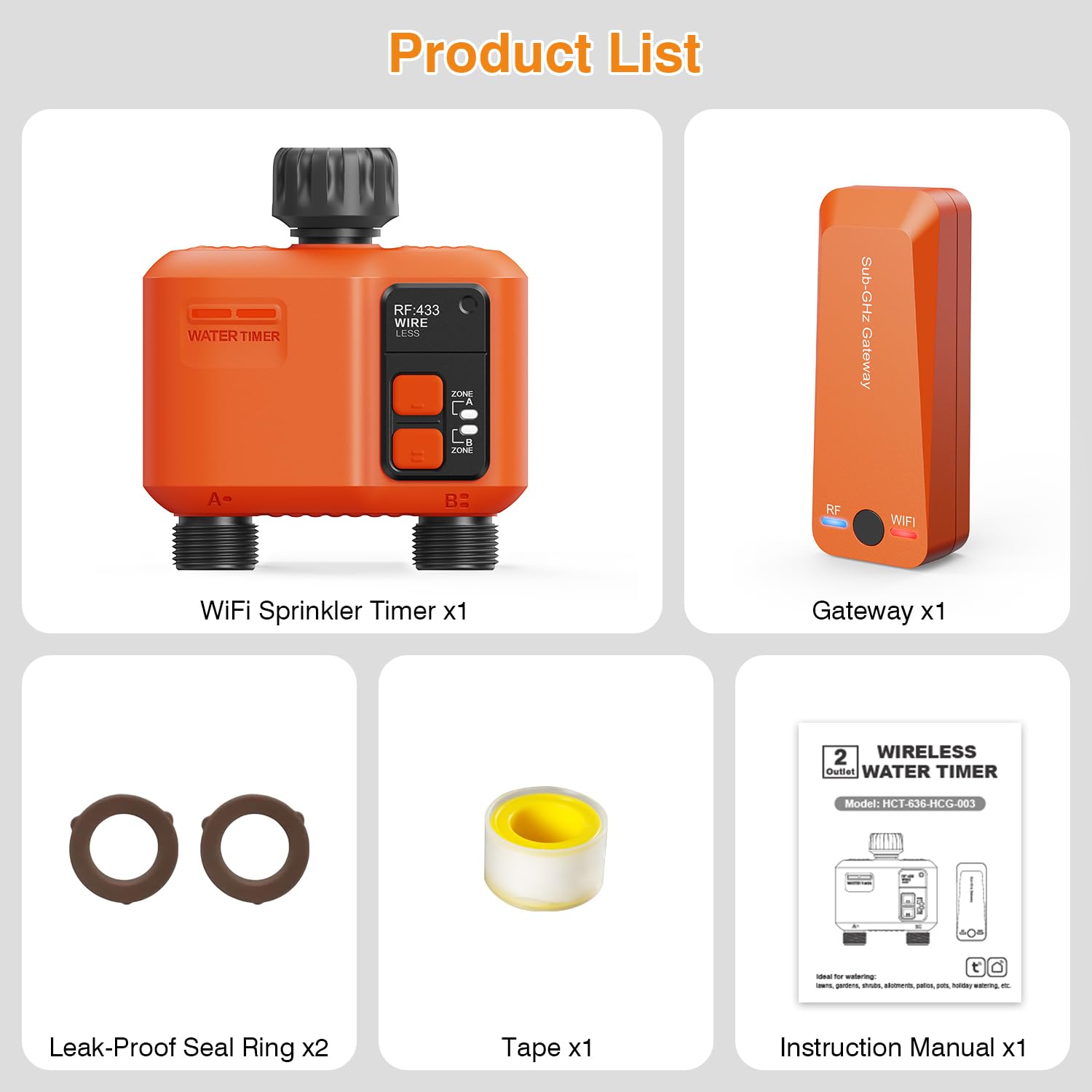 XinFuture sprinkler timer schedule options image highlights flexible timing and presets