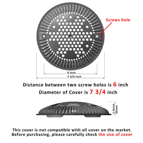 XINGBAO WG1048E dual outlet view demonstrates compatible main drain protection