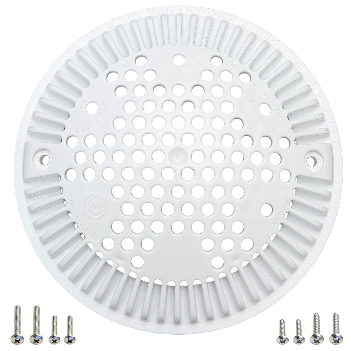 XINGBAO WG1048E white cover front view for safer pool suction