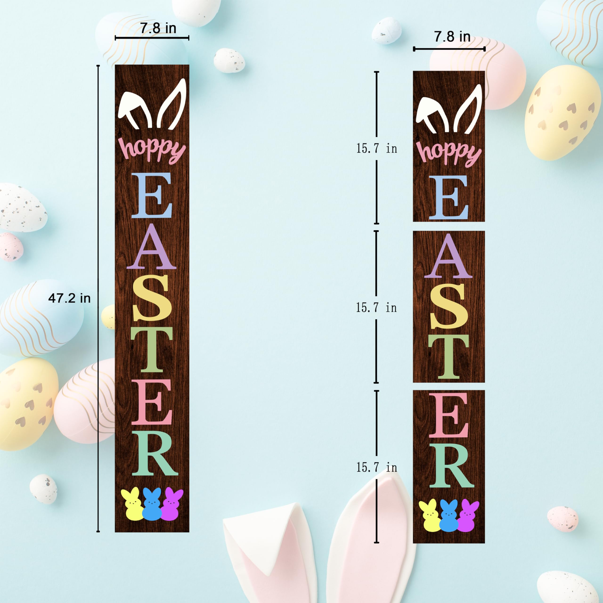 Xinglunla Bunny welcome sign outdoor display adds garden charm
