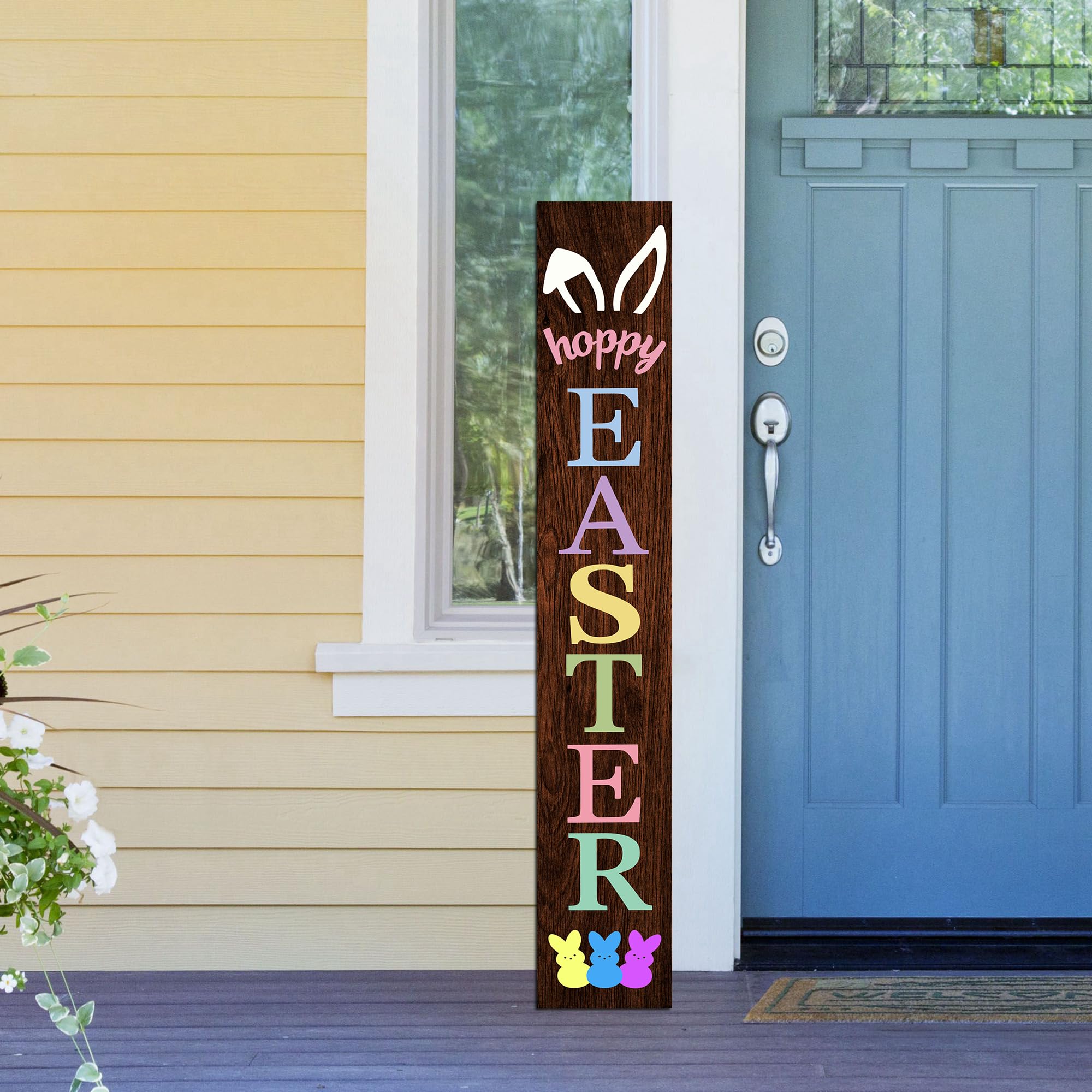 Xinglunla Easter garden décor sign adds cheerful touch