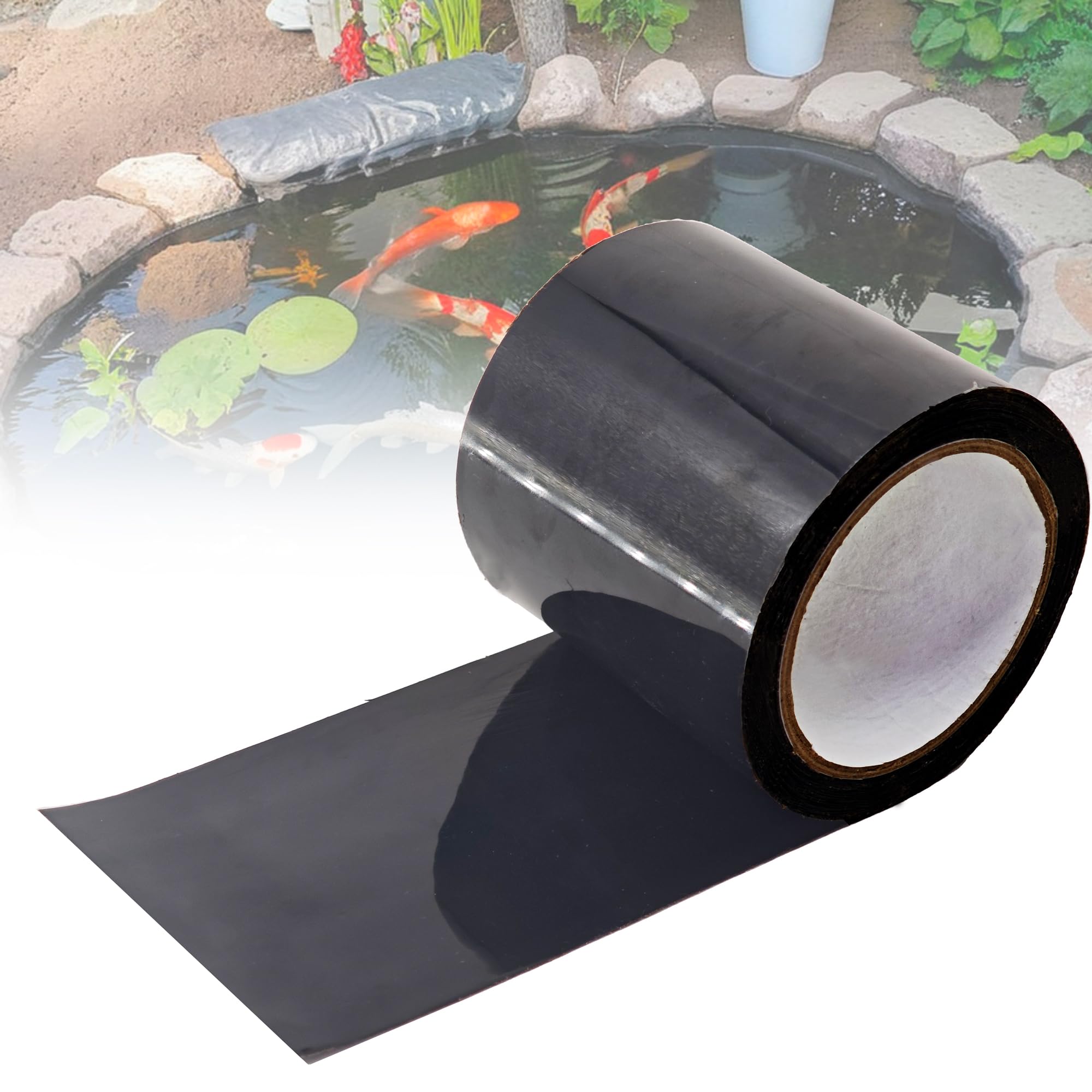 Xinhw pond liner seam tape 4in wide seals leaks in ponds.