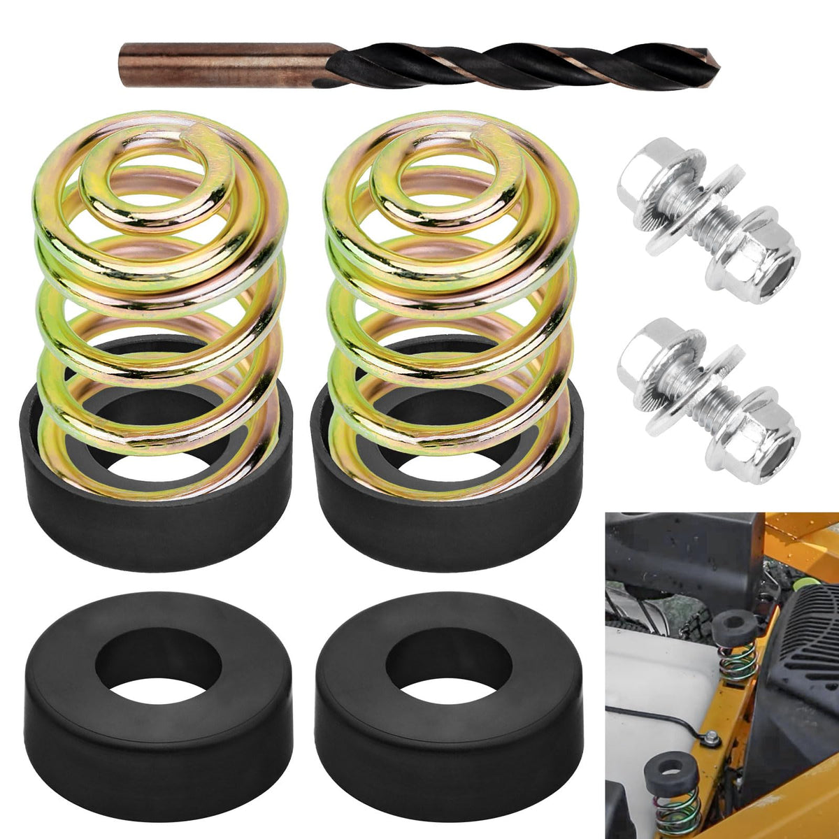 XINKE 283516 compression seat spring delivers smoother ride and vibration dampening.